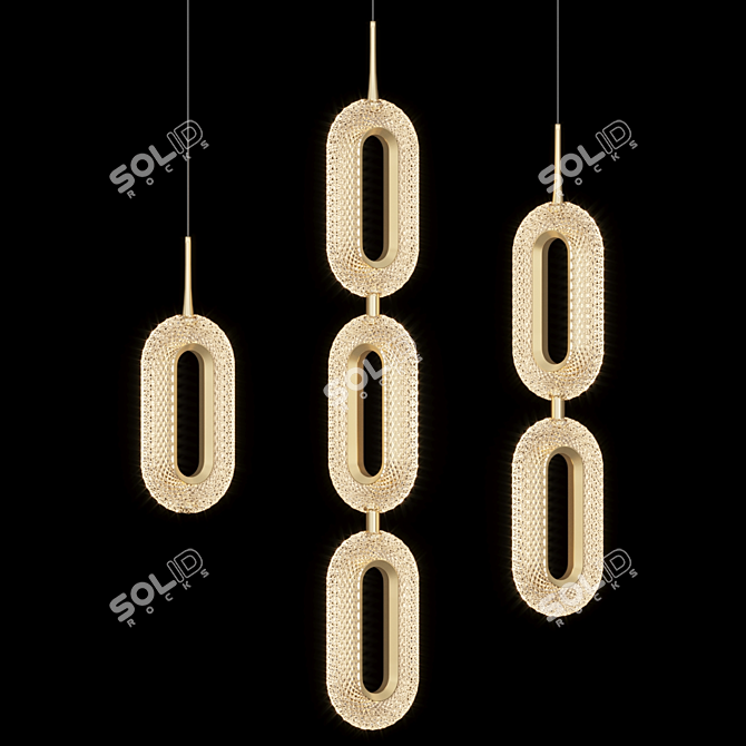 LED Pendant Light KEZIA B 3D model image 1