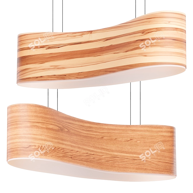 Lzf New Wave Pendant Light 3D model image 4