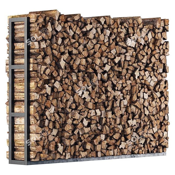 Firewood Decor Pack with Textures 3D model image 5