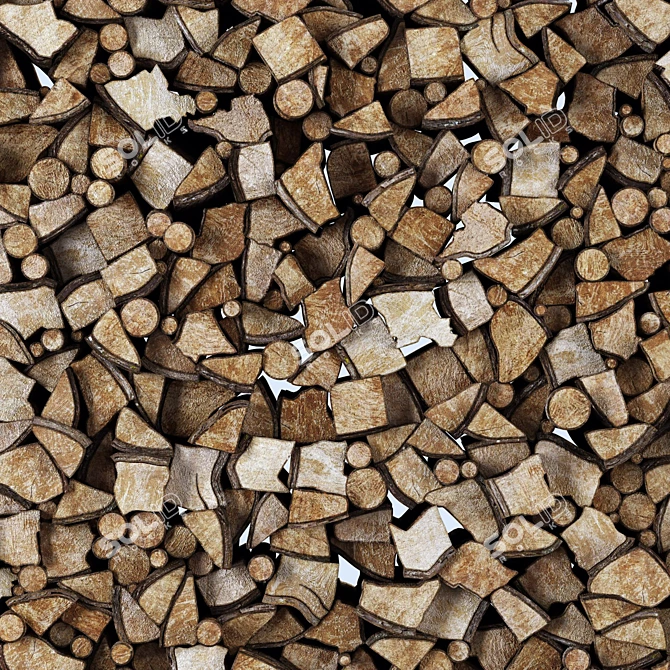 Firewood Decor Pack with Textures 3D model image 1