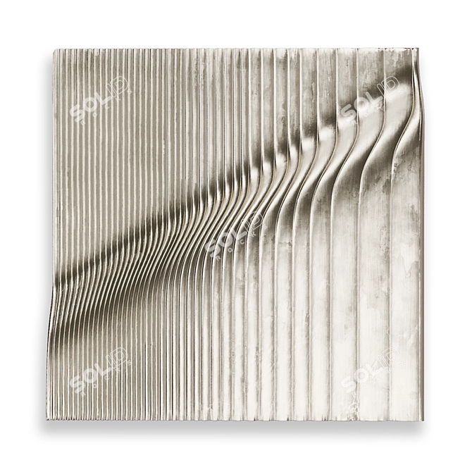 Rise 2009 Metal Panel Art 3D model image 1