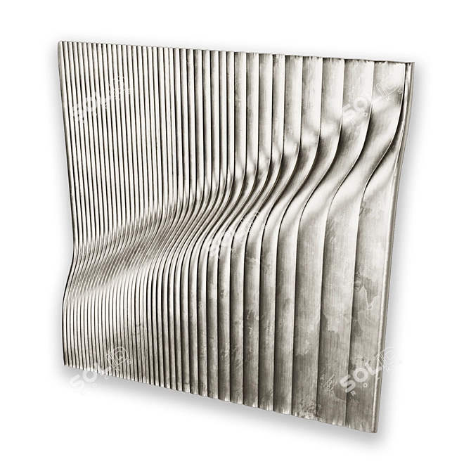 Rise 2009 Metal Panel Art 3D model image 2