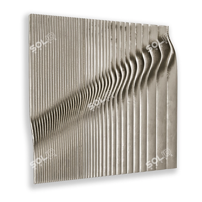 Rise 2009 Metal Panel Art 3D model image 4