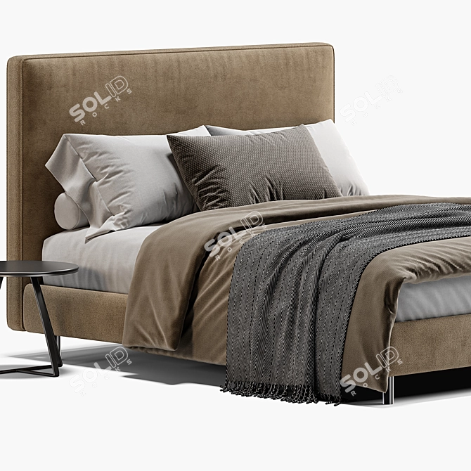 IKEA Dunvik Bed 3D Model 3D model image 2