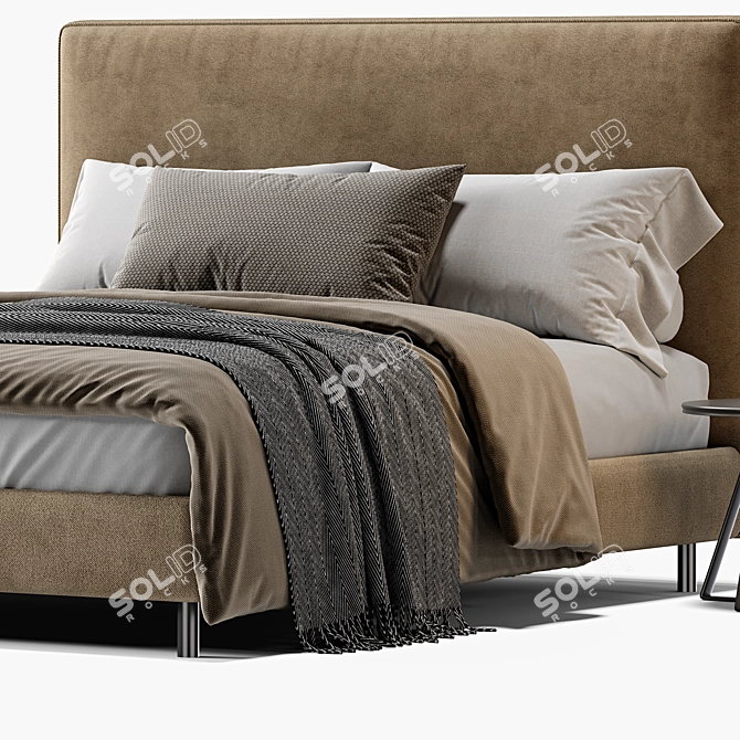 IKEA Dunvik Bed 3D Model 3D model image 3