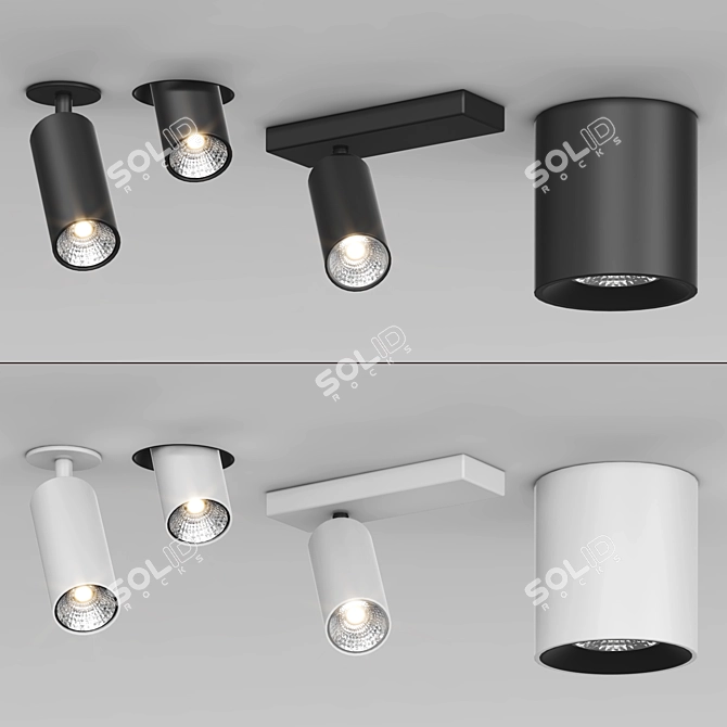 Modern Ceiling Lights Collection 3D model image 1