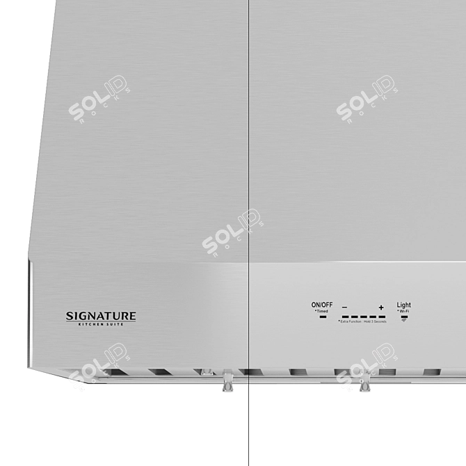 Pro-Style 36" Wall Hood Black 3D model image 5