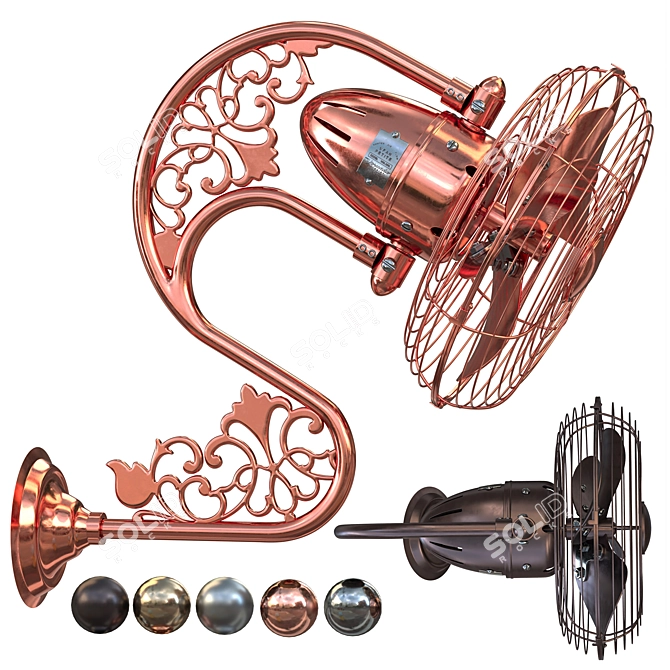 Modern Fan with Versatile Design 3D model image 2