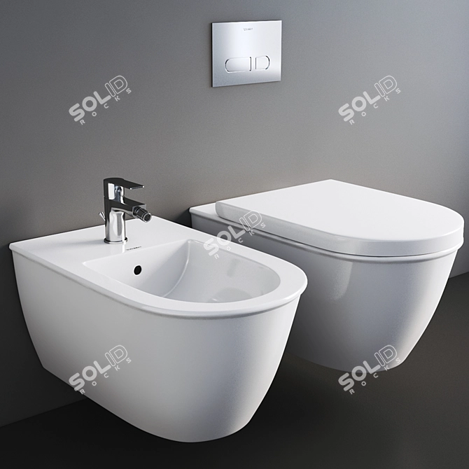 Chic Duravit Darling New Set 3D model image 8