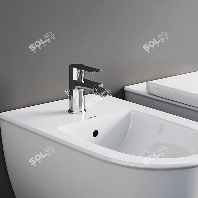 Chic Duravit Darling New Set 3D model image 11