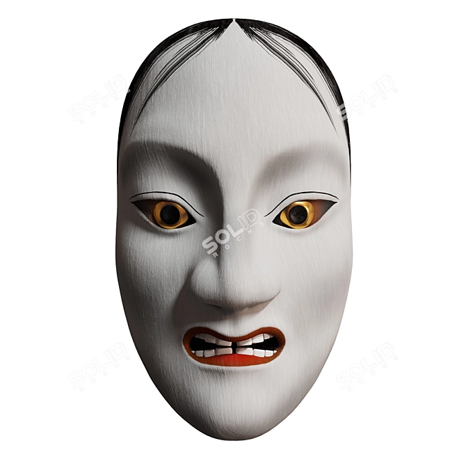 Aguri's Ryo no onna Mask 3D model image 1