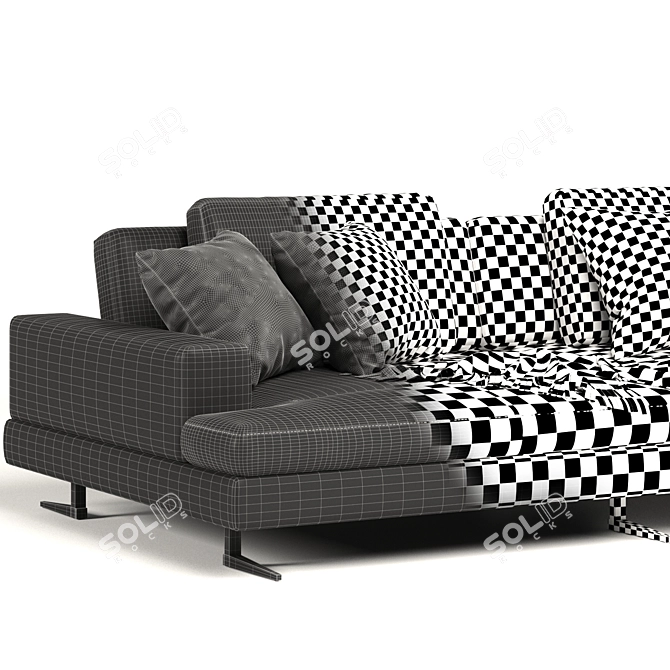 Modern Ermes Sofa Rendered in V-Ray 3D model image 3