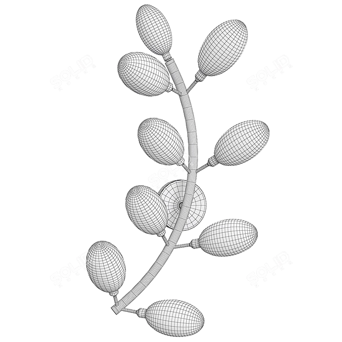 Sleek Modern Design Table Lamp 3D model image 2