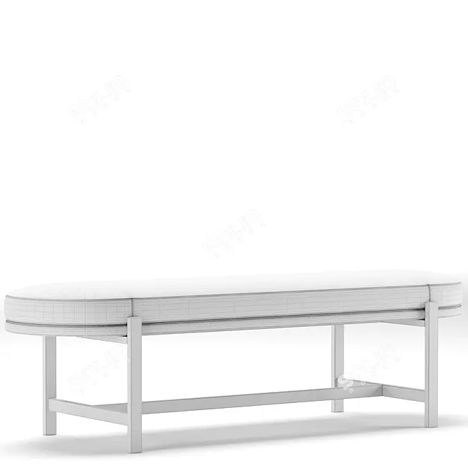 Modern COLBERT Indoor Bench Design 3D model image 3