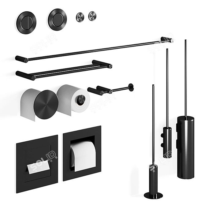 CEA Bathroom Accessories Set 3D model image 3