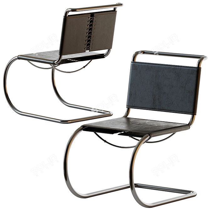 Modern Thonet S553 Chair Design 3D model image 1