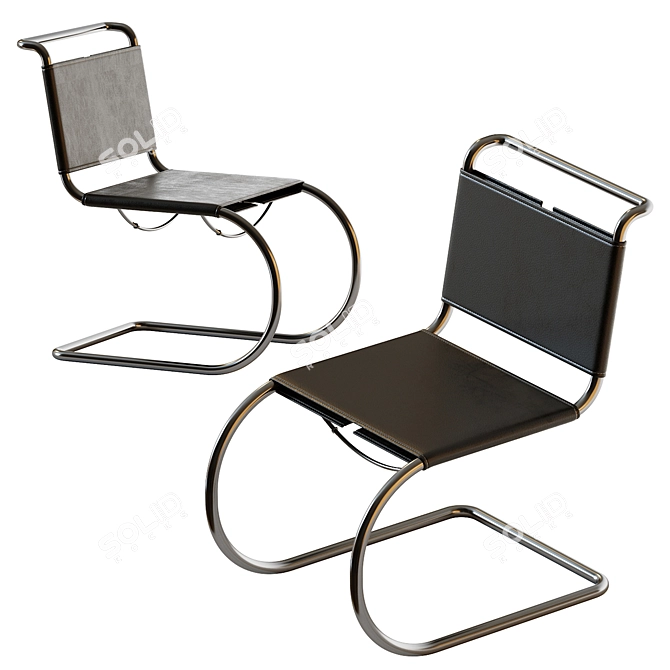 Modern Thonet S553 Chair Design 3D model image 5