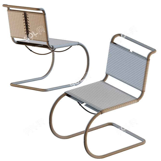 Modern Thonet S553 Chair Design 3D model image 6