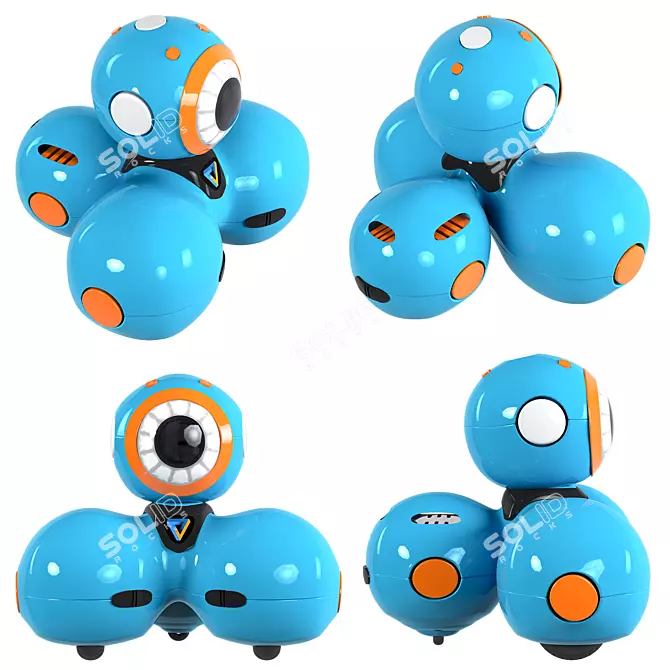 Interactive Dash Coding Robot Toy 3D model image 2