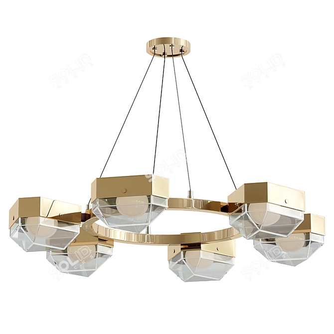 Modern Design Gallery Chandelier 2013 3D model image 1