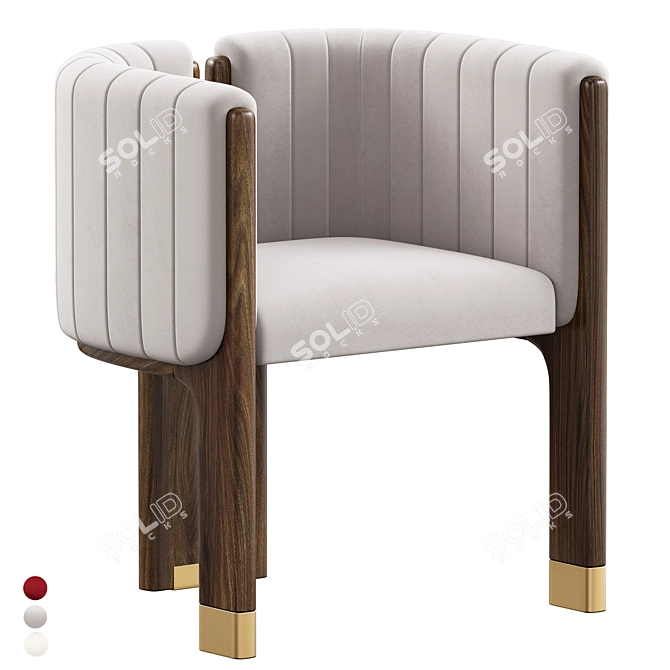 Crawford Dining Chair 3D Model 3D model image 1