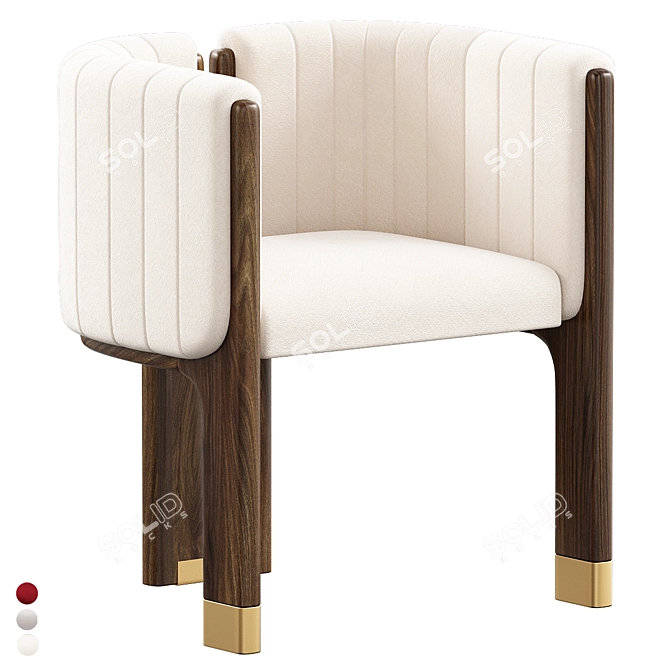 Crawford Dining Chair 3D Model 3D model image 5