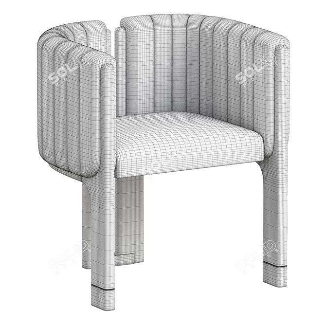 Crawford Dining Chair 3D Model 3D model image 6