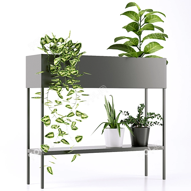 Consuela Console Stand for Flowers 3D model image 3