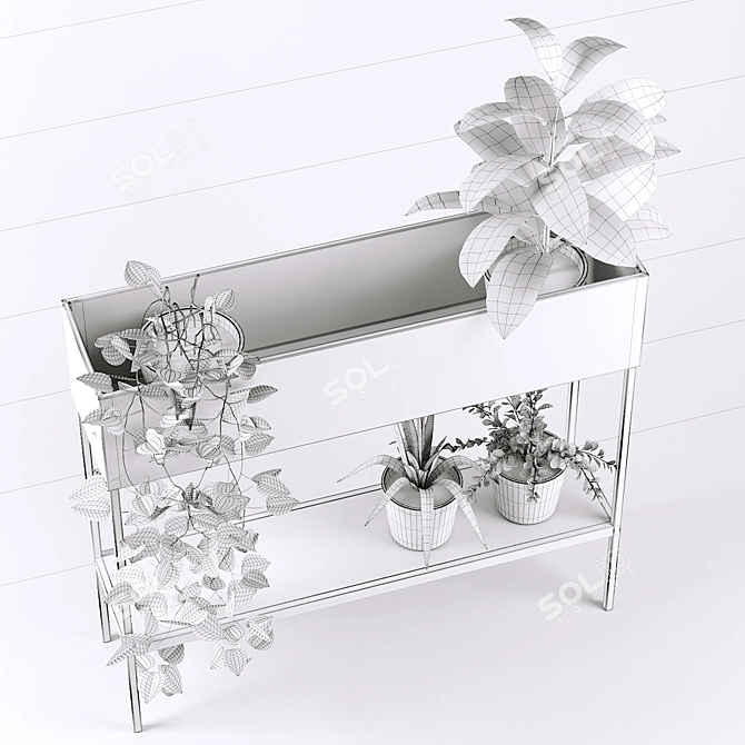 Consuela Console Stand for Flowers 3D model image 5