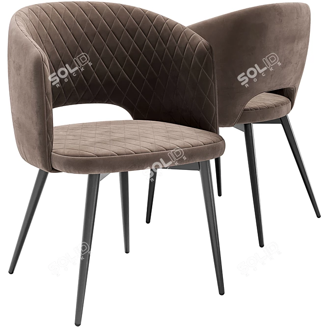 Wind Dining Chair & Stalone Table 3D model image 4