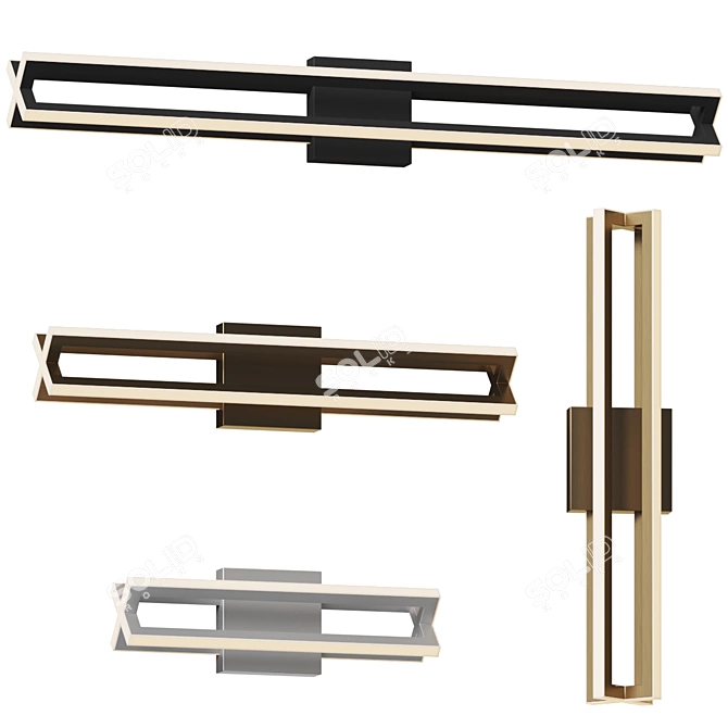 Modern LED Wall Sconce Cass 3D model image 1