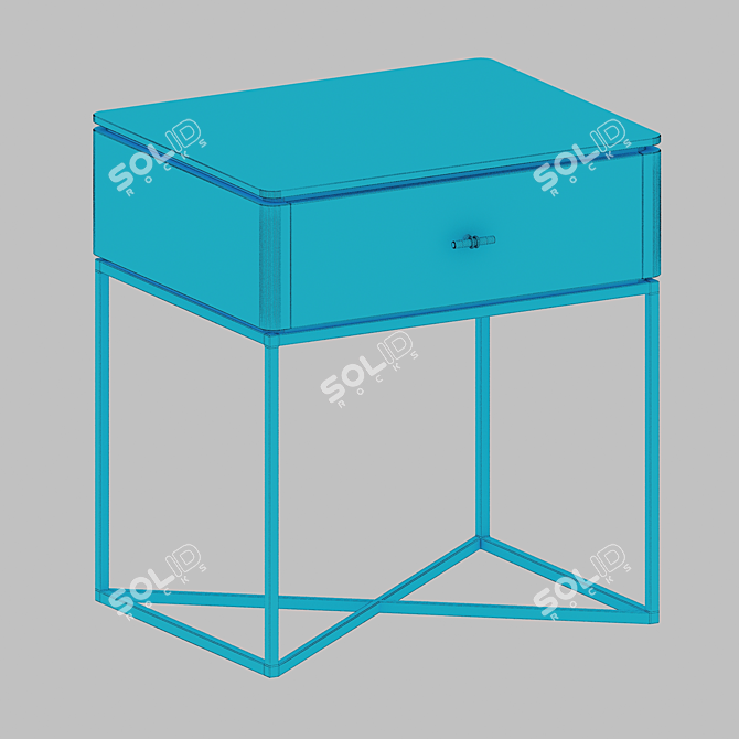 Badiko Bedside Table Customizable 3D model image 3