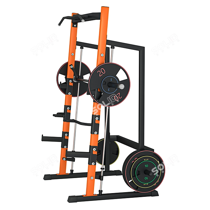 DFC D886 Smith Machine Frame 3D model image 3