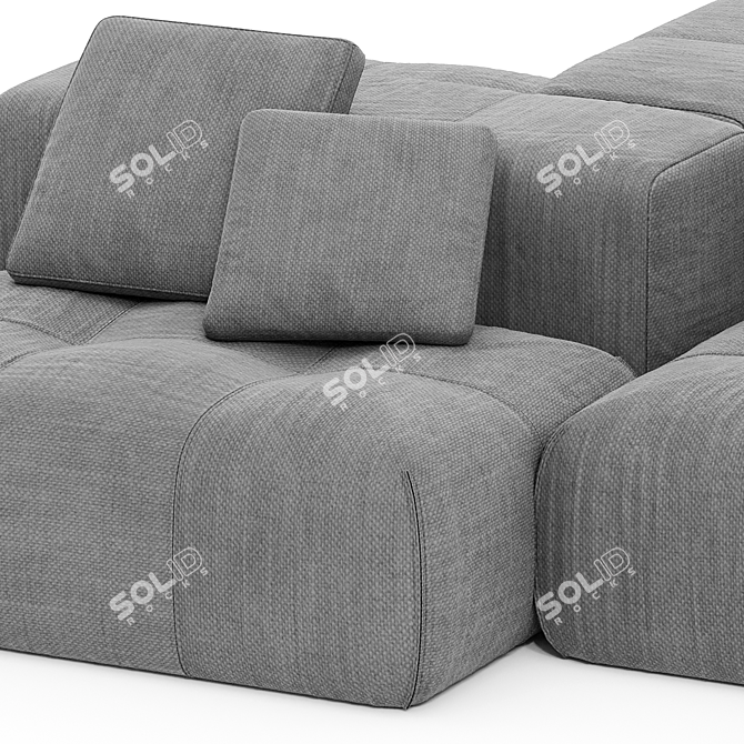 Modern Saba Italia Pixel Sectional 3D model image 2