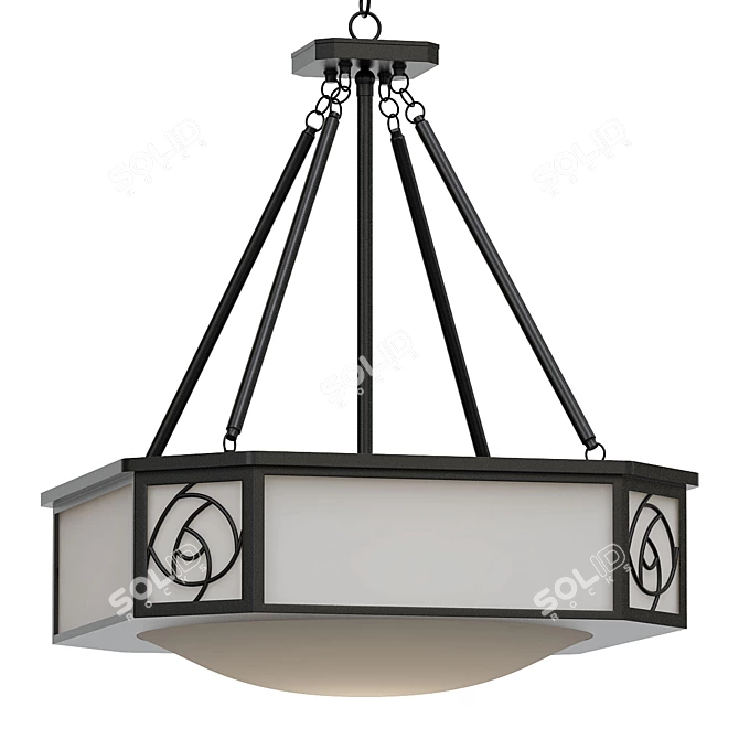 Bronze St. Clair Chandelier Shine 3D model image 1