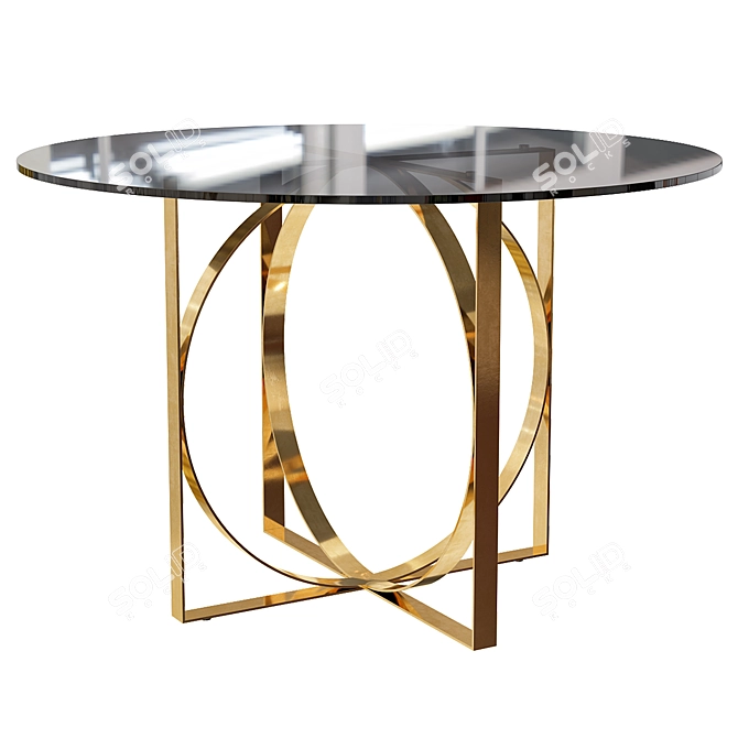 Modern Rings Coffee Table 3D model image 1