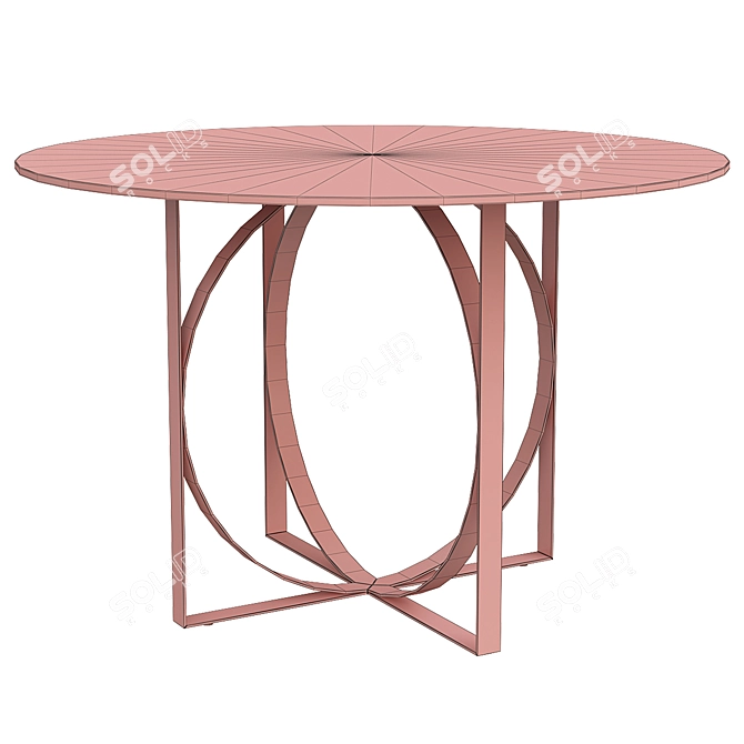 Modern Rings Coffee Table 3D model image 2