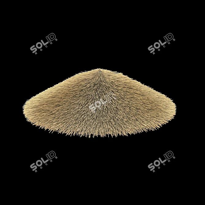 Thatched Roof Set Construction Kit 3D model image 8