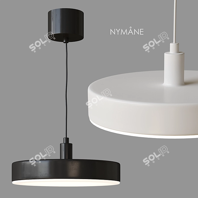 NYMÅNE Pendant Lamp, Wireless Dimmable 3D model image 1