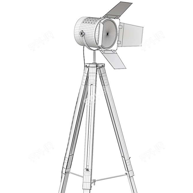 Elegant Floor Lamp BLS Sofit 3D model image 2