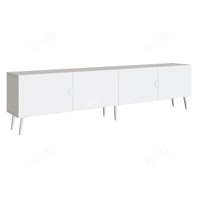 Sleek TV Stand TR135 3D model image 2