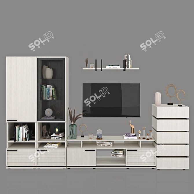 Ivet Living Room Wall Unit 3D model image 2