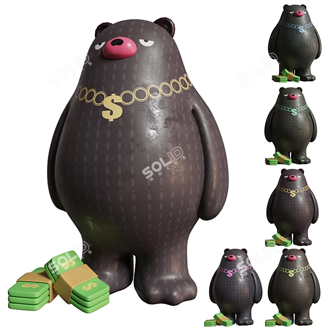 LCX Hong Kong Charity Bears 3D model image 1