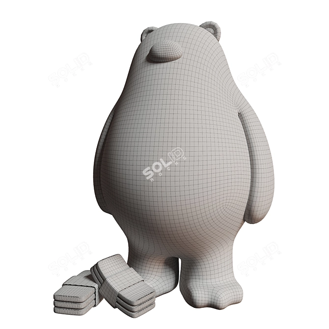 LCX Hong Kong Charity Bears 3D model image 2