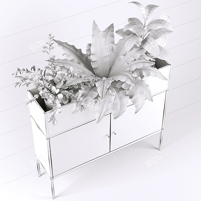 Modern Plant Storage Console | La Redoute 3D model image 5