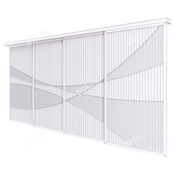  Modern Sliding Door Partition 3D model image 7