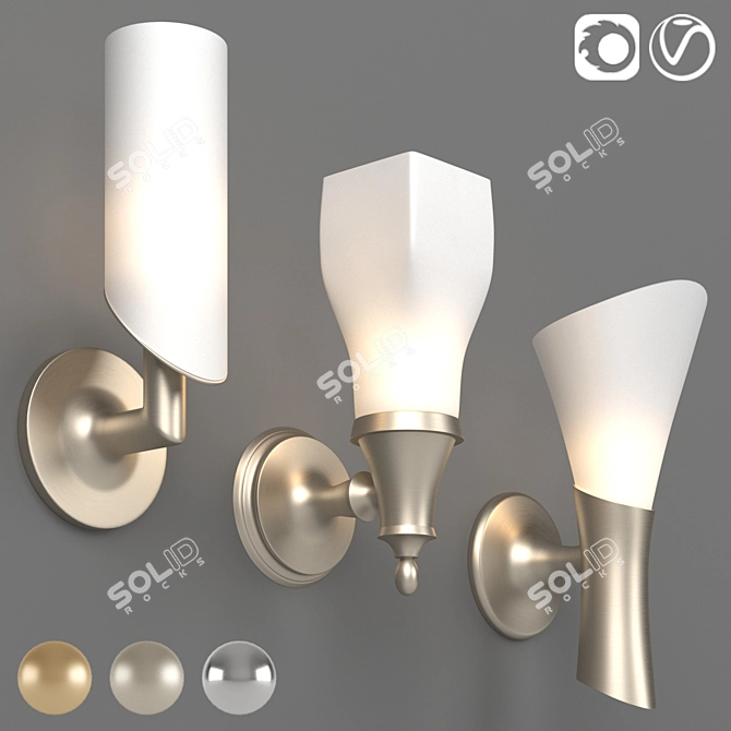 Brizo Wall Mount Lights Collection 3D model image 1