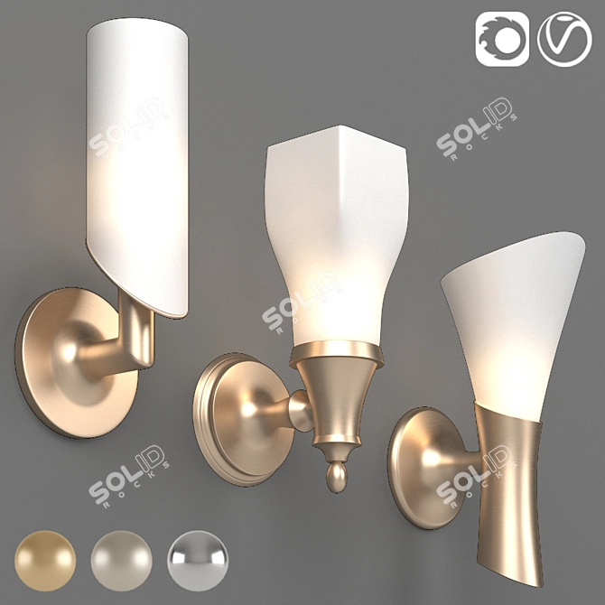 Brizo Wall Mount Lights Collection 3D model image 2