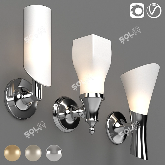 Brizo Wall Mount Lights Collection 3D model image 3