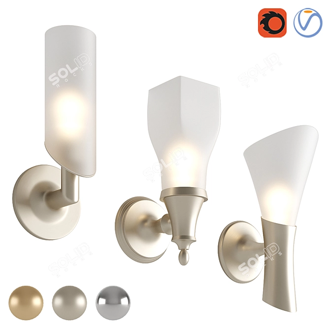 Brizo Wall Mount Lights Collection 3D model image 10